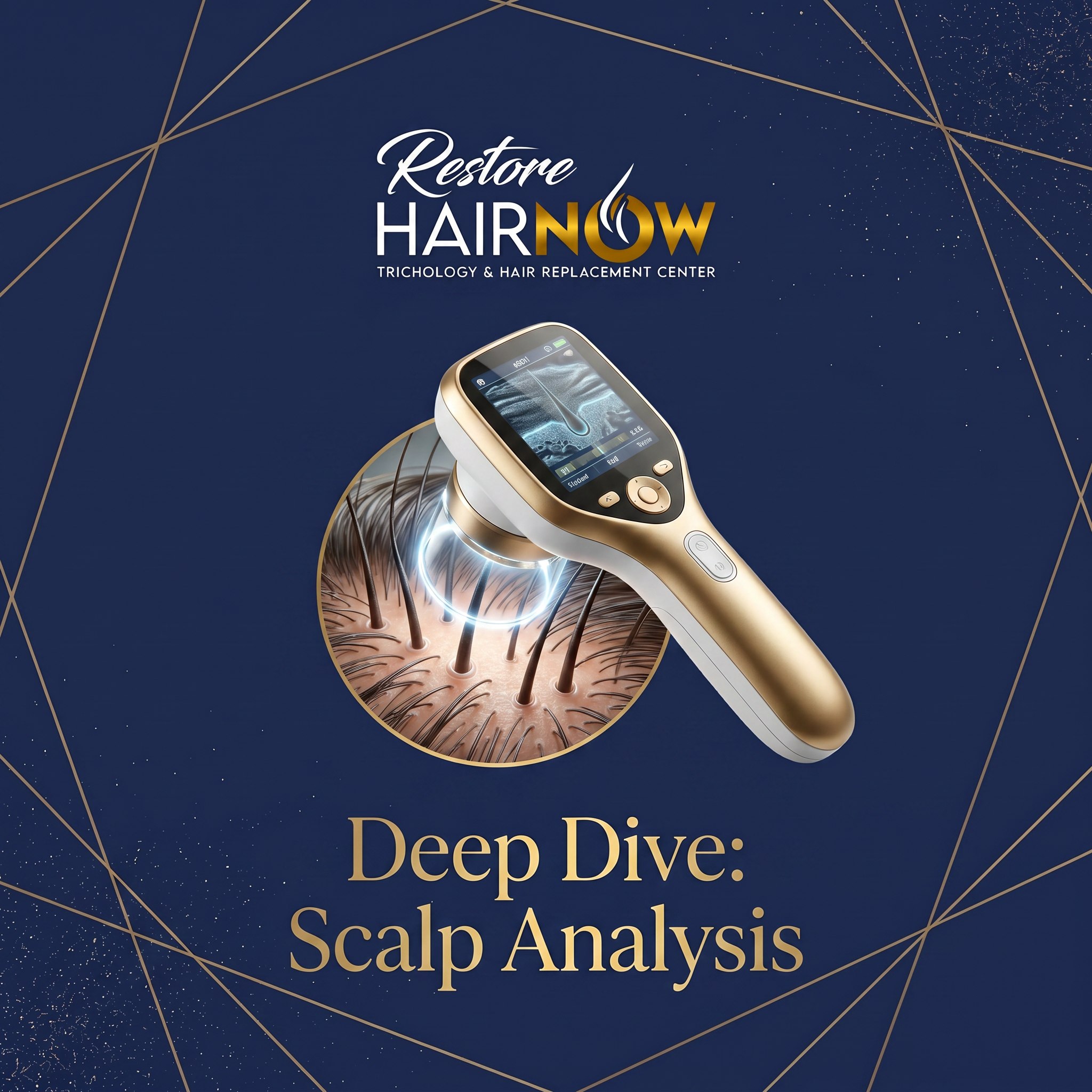 Professional scalp analysis at Restore Hair Now